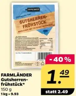 NETTO FARMLÄNDER Gutsherrenfrühstück Angebot