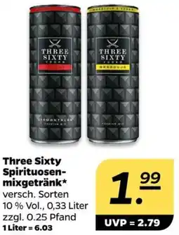 NETTO Three Sixty Spirituosenmixgetränk Angebot