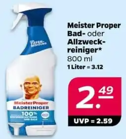 NETTO Meister Proper Bad- oder Allzweckreiniger Angebot