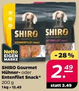 NETTO SHIRO Gourmet Hühner- oder Entenfilet Snack Angebot