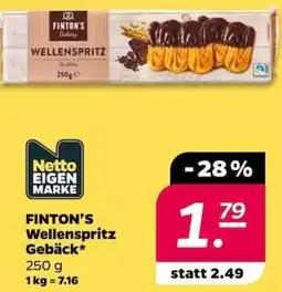 NETTO FINTON'S Wellenspritz Gebäck Angebot