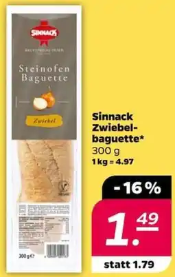 NETTO Sinnack Zwiebelbaguette Angebot