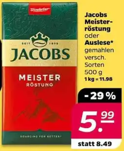 NETTO Jacobs Meisterröstung oder Auslese Angebot
