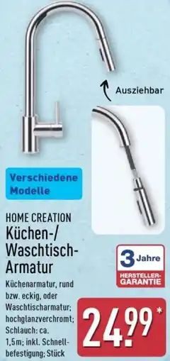 Aldi Nord HOME CREATION Küchen-/ Waschtisch Armatur Angebot
