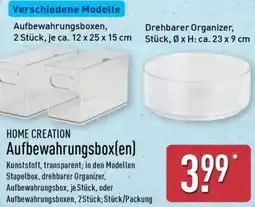 Aldi Nord HOME CREATION Aufbewahrungsbox(en) Angebot