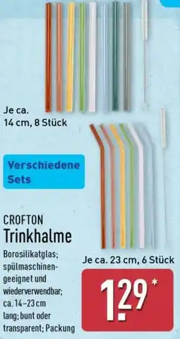 Aldi Nord CROFTON Trinkhalme Angebot