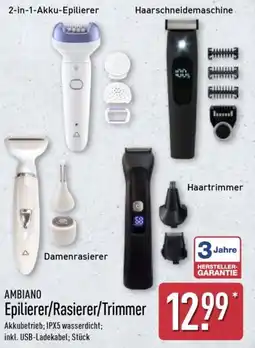 Aldi Nord AMBIANO Epilierer/Rasierer/Trimmer Angebot