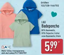 Aldi Nord L&D Badeponcho Angebot