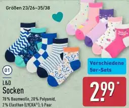 Aldi Nord L&D Socken Angebot