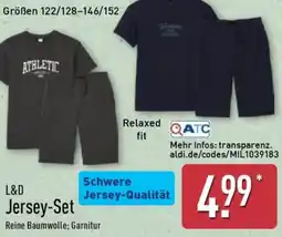 Aldi Nord L&D Jersey-Set Angebot