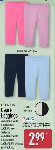 Aldi Nord LILY & DAN Capri Leggings Angebot