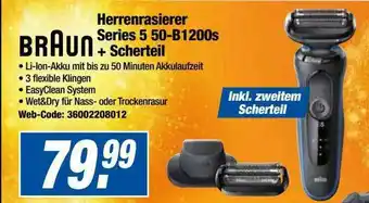 Expert Braun Herrenrasierer Series 5 50-b1200s + Scherteil Angebot