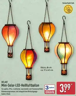 Aldi Nord BELAVI Mini-Solar-LED-Heißluftballon Angebot