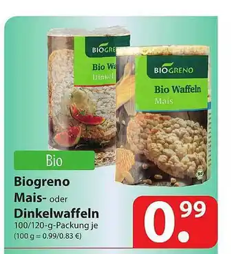 Famila Nord Ost Biogreno Mais Oder Dinkelwaffeln Angebot