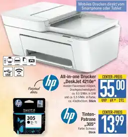 E-Center hp All-in-one Drucker ,,DeskJet 4210e" Angebot