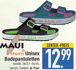 E-Center MAUI SPORTS Unisex Badepantoletten Angebot