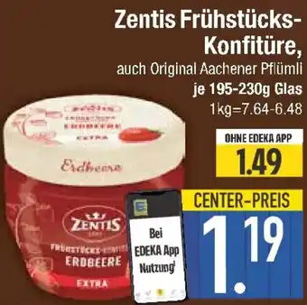 E-Center Zentis Frühstücks Konfitüre Angebot