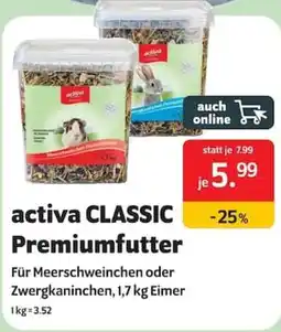 Das Futterhaus activa CLASSIC Premiumfutter Angebot