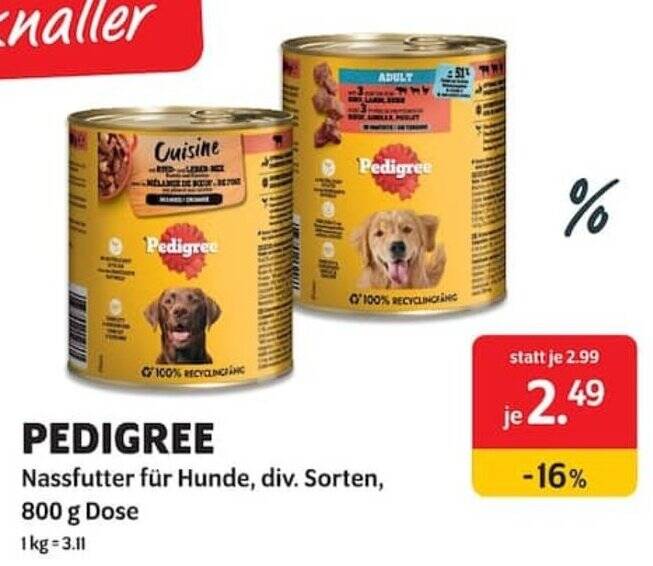 PEDIGREE Nassfutter fr Hunde 800 g Angebot bei Das Futterhaus