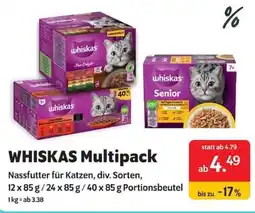 Das Futterhaus WHISKAS Multipack Nassfutter für Katzen Angebot