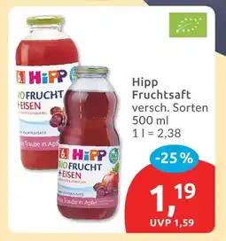 Budni Hipp bio fruchtsaft + eisen Angebot
