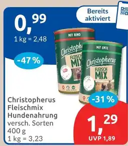 Budni Christopherus fleischmix hundenahrung mit rind Angebot