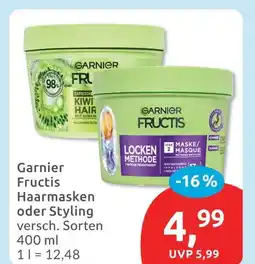Budni Garnier fructis haarmasken oder styling Angebot