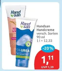 Budni Handsan handcreme Angebot