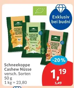 Budni Schneekoppe cashew nüsse Angebot