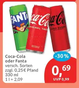 Budni Coca-cola cola oder fanta Angebot