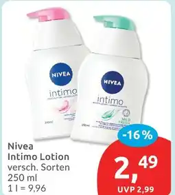 Budni Nivea intimo lotion Angebot
