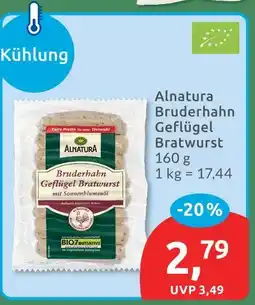 Budni Alnatura bruderhahn geflügel bratwurst Angebot