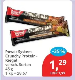 Budni Power system crunchy protein-riegel Angebot
