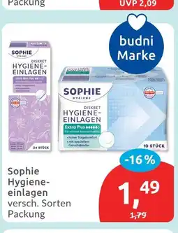 Budni Sophie hygiene-einlagen Angebot