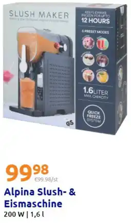 Action Alpina Slush- & Eismaschine Angebot