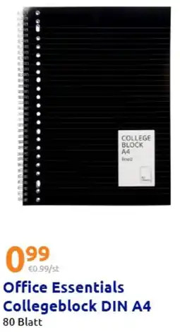 Action Office Essentials Collegeblock DIN A4 Angebot