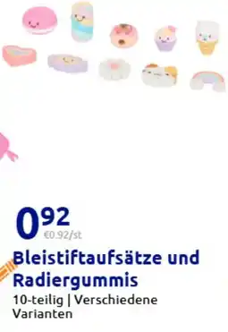 Action Bleistiftaufsätze und Radiergummis Angebot