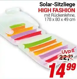 CENTERSHOP Solar-Sitzliege HIGH FASHION Angebot