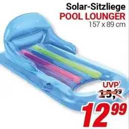 CENTERSHOP Solar-Sitzliege POOL LOUNGER Angebot