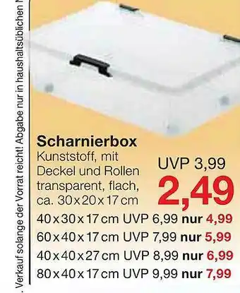 Jawoll Scharnierbox Angebot