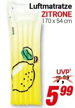 CENTERSHOP Luftmatratze ZITRONE Angebot