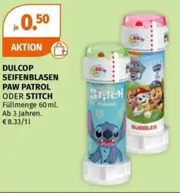 Müller DULCOP SEIFENBLASEN PAW PATROL ODER STITCH Angebot