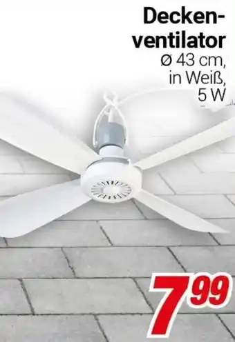 CENTERSHOP Deckenventilator Angebot