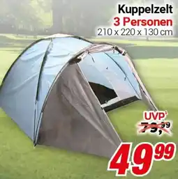 CENTERSHOP Kuppelzelt 3 Personen Angebot