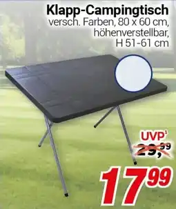 CENTERSHOP Klapp-Campingtisch Angebot