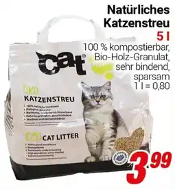 CENTERSHOP Natürliches Katzenstreu Angebot