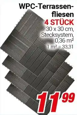 CENTERSHOP WPC-Terrassenfliesen Angebot