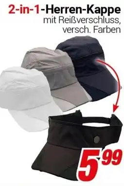 CENTERSHOP 2-in-1-Herren-Kappe Angebot
