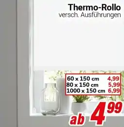 CENTERSHOP Thermo-Rollo Angebot