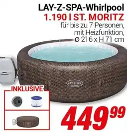 CENTERSHOP LAY-Z-SPA-Whirlpool 1.190 IST. MORITZ Angebot